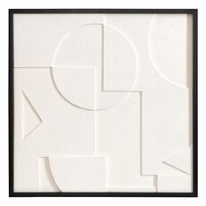 Панно декоративное с эффектом 3D Minimalism, с черной рамой, 60х60 см, Bergenson Bjorn
