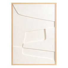 Панно декоративное с эффектом 3D Minimalism, с бежевой рамой, 50х70 см, Bergenson Bjorn