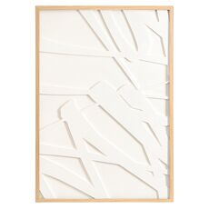 Панно декоративное с эффектом 3D Minimalism, с бежевой рамой, 70х100 см, Bergenson Bjorn
