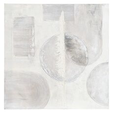 Панно декоративное с ручной росписью By Feel, 100х100 см, черно-белое, Bergenson Bjorn