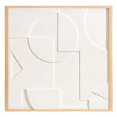 Панно декоративное с эффектом 3D Minimalism, с бежевой рамой, 60х60 см, Bergenson Bjorn