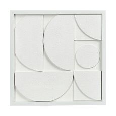 Панно декоративное с эффектом 3D Minimalism, с белой рамой, 40х40 см, Bergenson Bjorn