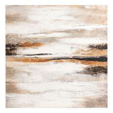 Панно декоративное с ручной росписью By Feel, 80х80 см, бежевое, Bergenson Bjorn