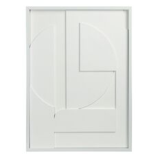 Панно декоративное с эффектом 3D Minimalism, с белой рамой, 50х70 см, Bergenson Bjorn