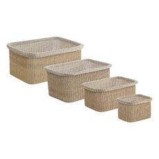 Набор из 4-х корзин для хранения Sustainable collection, бежевый, Bergenson Bjorn