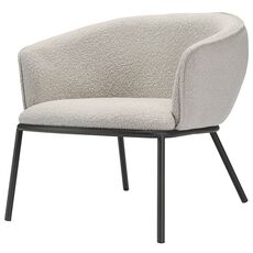Лаунж-кресло Paal, букле, серое, Bergenson Bjorn