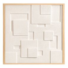 Панно декоративное с эффектом 3D Minimalism, с бежевой рамой, 60х60 см, Bergenson Bjorn