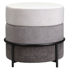 Пуф Norunn, шенилл, дымчато-серый, Bergenson Bjorn