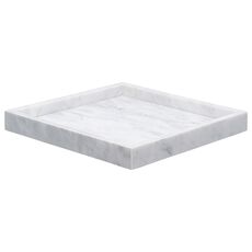 Поднос Marm, 25х25 см, белый мрамор, Bergenson Bjorn