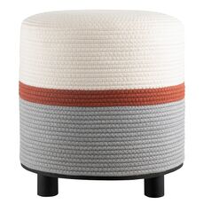 Пуф Andrin, светло-бежевый/серый/коричневый, Bergenson Bjorn