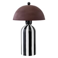 Светильник настольный Anniken, 25х38 см, черный/белый/сливовый, Bergenson Bjorn