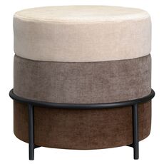 Пуф Norunn, шенилл, бежево-коричневый, Bergenson Bjorn