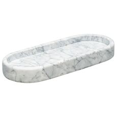 Поднос Marm, 25х10 см, белый мрамор, Bergenson Bjorn