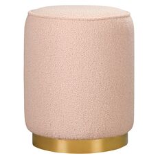 Пуф Evie, букле, бежево-розовый, Bergenson Bjorn