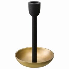 Подсвечник Fyr Bran, 19 см, черный/античная латунь, Bergenson Bjorn