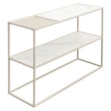 Стол консольный Mayen, 120х35х76 см, белый/бежевый, Bergenson Bjorn