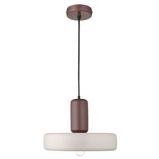 Светильник подвесной Juko, 43х31 см, вишневый/бежевый, Bergenson Bjorn