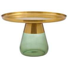 Столик кофейный Dahl, 70,5 см, латунь/зеленый, Bergenson Bjorn