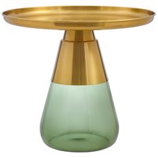 Столик кофейный Dahl, 60 см, латунь/зеленый, Bergenson Bjorn