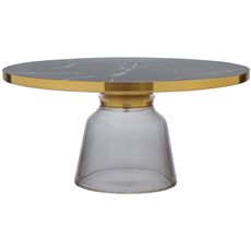 Столик кофейный Odd, 75 см, мрамор/серый, Bergenson Bjorn