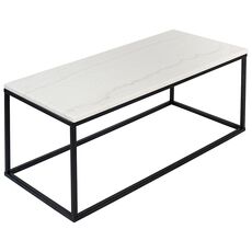 Столик журнальный Mayen, 90х40 см, белый/черный, Bergenson Bjorn