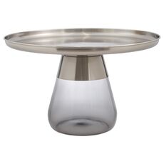 Столик кофейный Dahl, 70,5 см, матовый хром/серый, Bergenson Bjorn