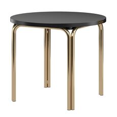 Столик кофейный Ror, 50 см, латунь/черный, LATITUDE