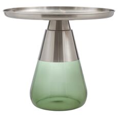 Столик кофейный Dahl, 60 см, хром/зеленый, Bergenson Bjorn