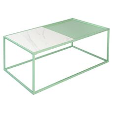 Столик журнальный Mayen, 110х50 см, белый/зеленый, Bergenson Bjorn