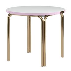Столик кофейный Ror, 50 см, латунь/серый/розовый, LATITUDE