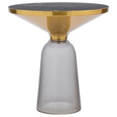 Столик кофейный Odd, 50 см, мрамор/черный, Bergenson Bjorn