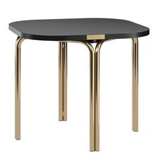 Столик кофейный Ror, 50х50 см, латунь/черный, LATITUDE