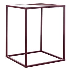 Столик кофейный Mayen, 45х45 см, белый/сливовый, Bergenson Bjorn