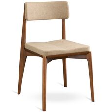 Стул Aska, рогожка, орех/бежевый, LATITUDE