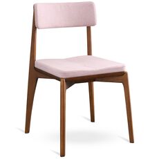 Стул Aska, рогожка, орех/розовый, LATITUDE