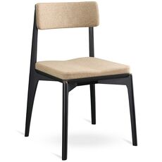 Стул Aska, рогожка, черный/бежевый, LATITUDE