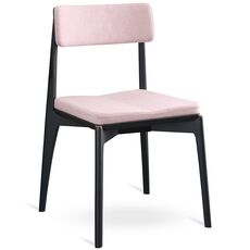 Стул Aska, рогожка, черный/розовый, LATITUDE