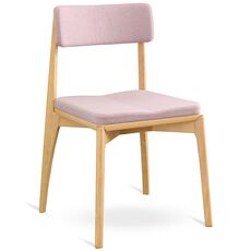 Стул Aska, рогожка, ясень/розовый, LATITUDE