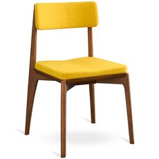 Стул Aska, рогожка, орех/горчичный, LATITUDE