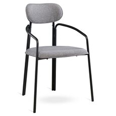 Стул Ror, Round, рогожка, черный/серый, LATITUDE