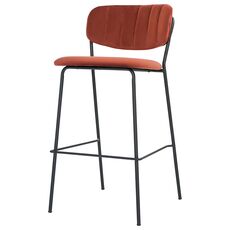 Стул барный Eirill, велюр, кирпичный, Bergenson Bjorn