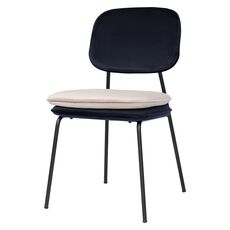 Стул Pea, велюр, темно-синий/бежевый, Bergenson Bjorn