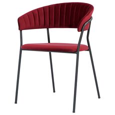 Стул Stefany, велюр, винный, Bergenson Bjorn