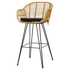 Стул барный Vetle Bent, ротанг, Bergenson Bjorn