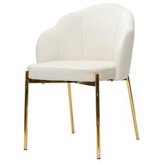 Стул Shelly, велюр, молочный, Bergenson Bjorn