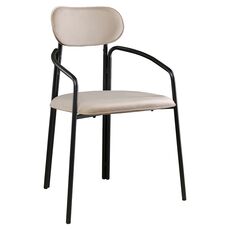 Стул Ror, Round, велюр, черный/бежевый, LATITUDE