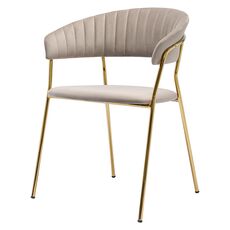 Стул Stefany, велюр, серый, Bergenson Bjorn