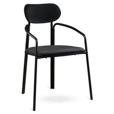 Стул Ror, Round, велюр, черный/черный, LATITUDE