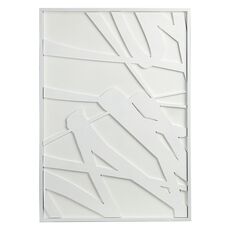 Панно декоративное с эффектом 3D Minimalism, с белой рамой, 70х100 см, Bergenson Bjorn