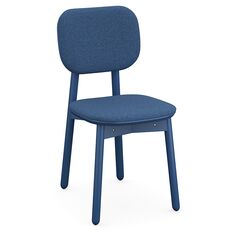 Стул с обивкой Saga, рогожка, синий, LATITUDE